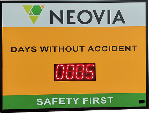 Days without accident Display